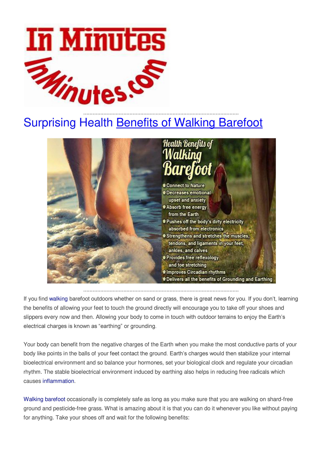 The Surprising Health Benefits of Walking Barefoot