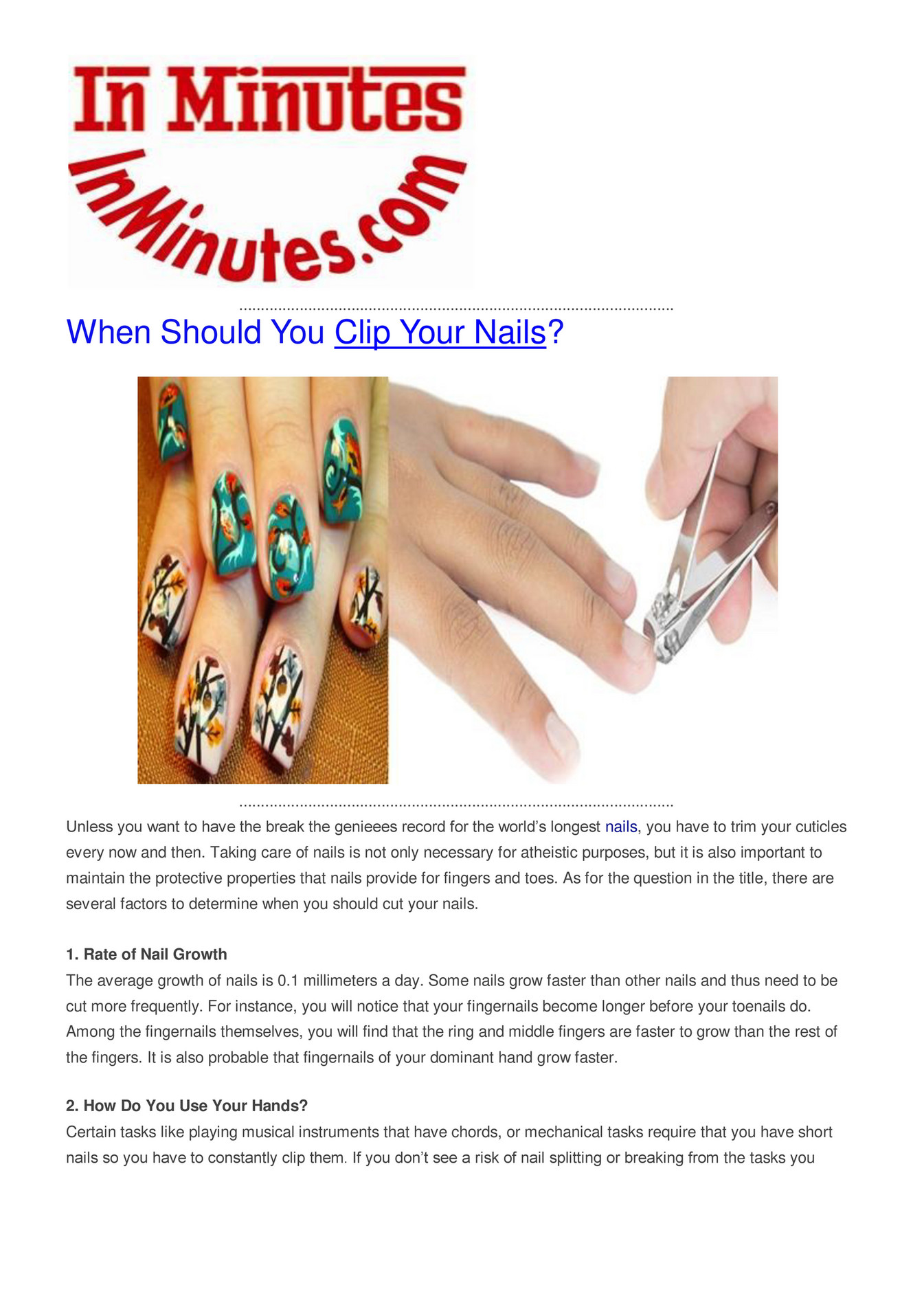 How to cut toenails properly | informedhealth.org