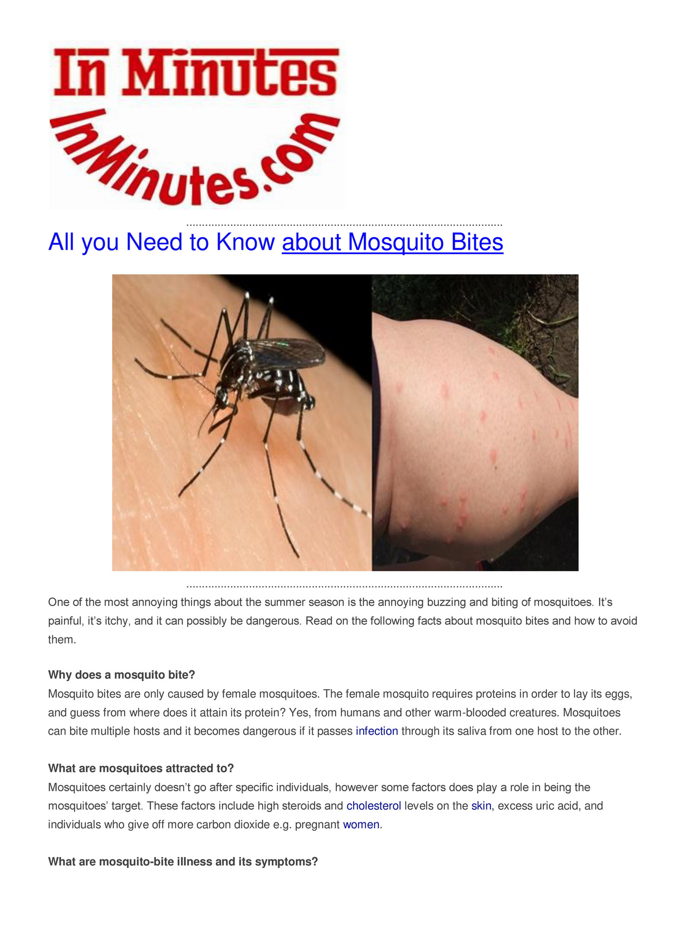 My Publications All You Need To Know About Mosquito Bites Page 1 Created With Publitas Com