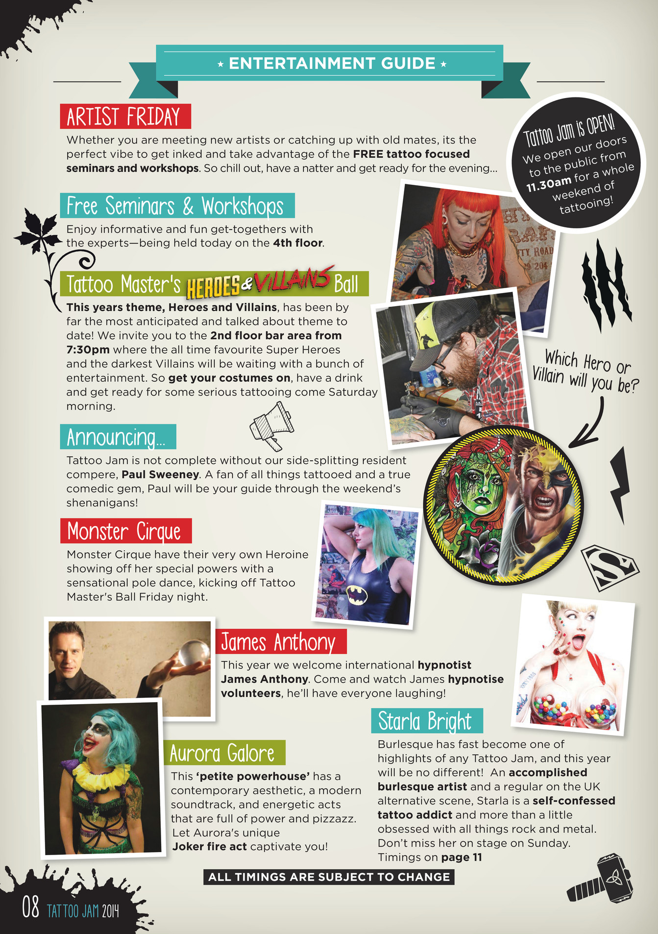 Jazz Publishing - Tattoo Jam 2014 - Show Guide - Page 8-9 - Created with  Publitas.com