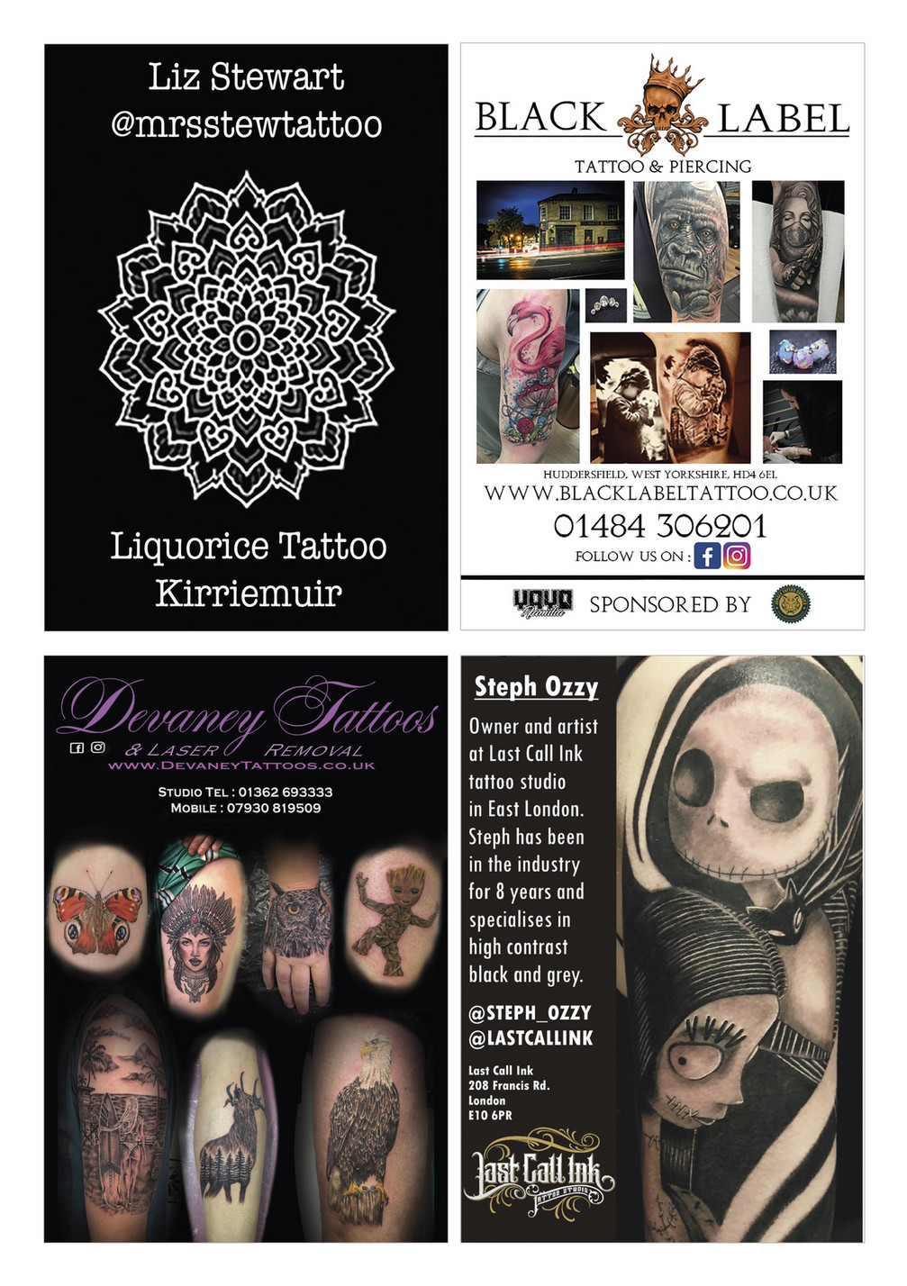 Black Label Tattoo Collective  Tattoo Shop Reviews