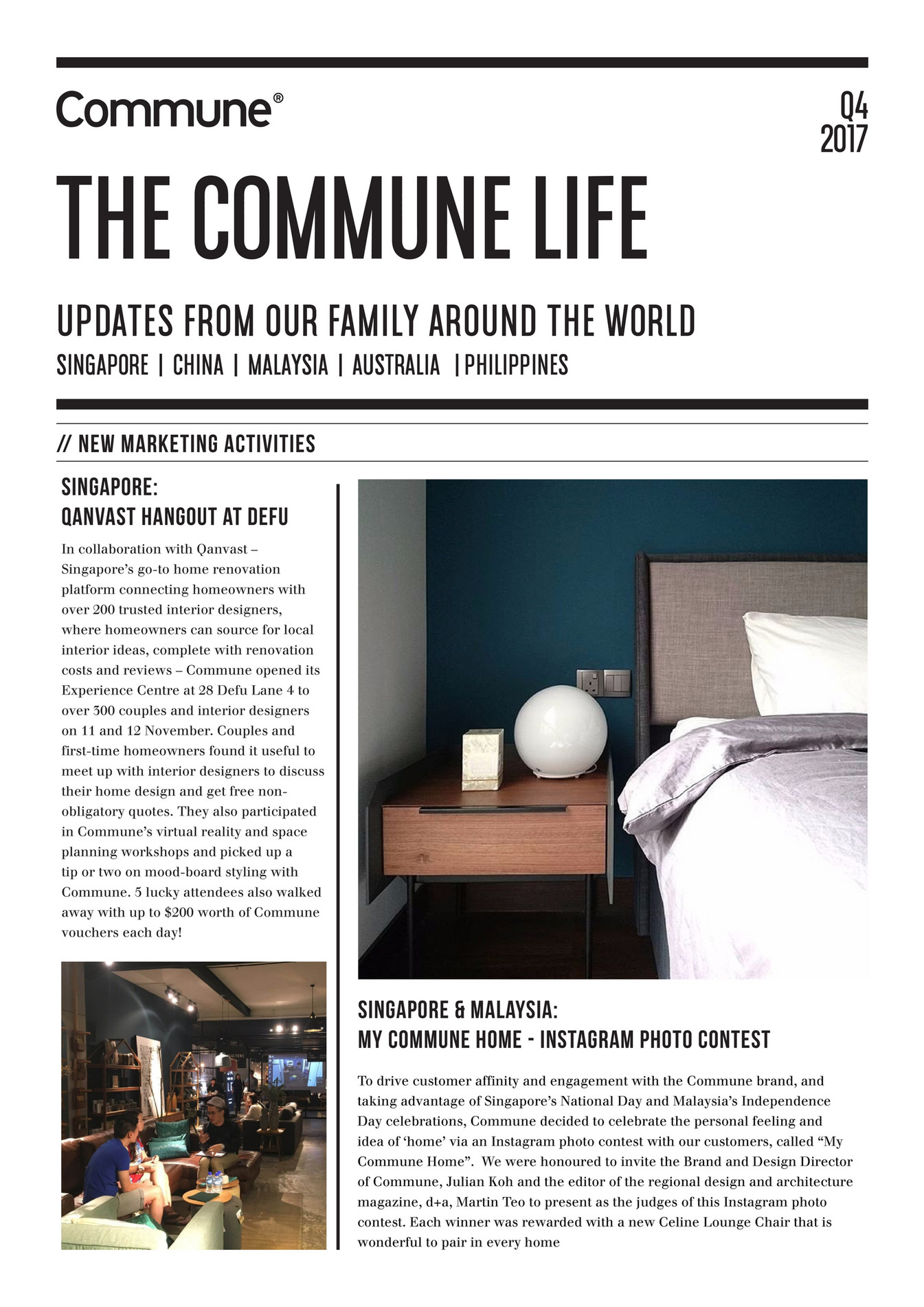 Commune Lifestyle Pte Ltd The Life Q4 2017 2nd Pte Ltd The Commune Life Q4 2017