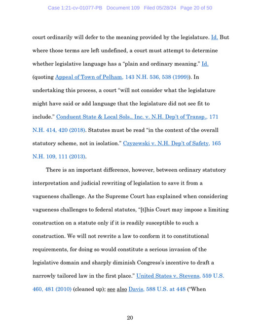 Newspapers of New England - Divisive Concepts Law Summary Judgment ...