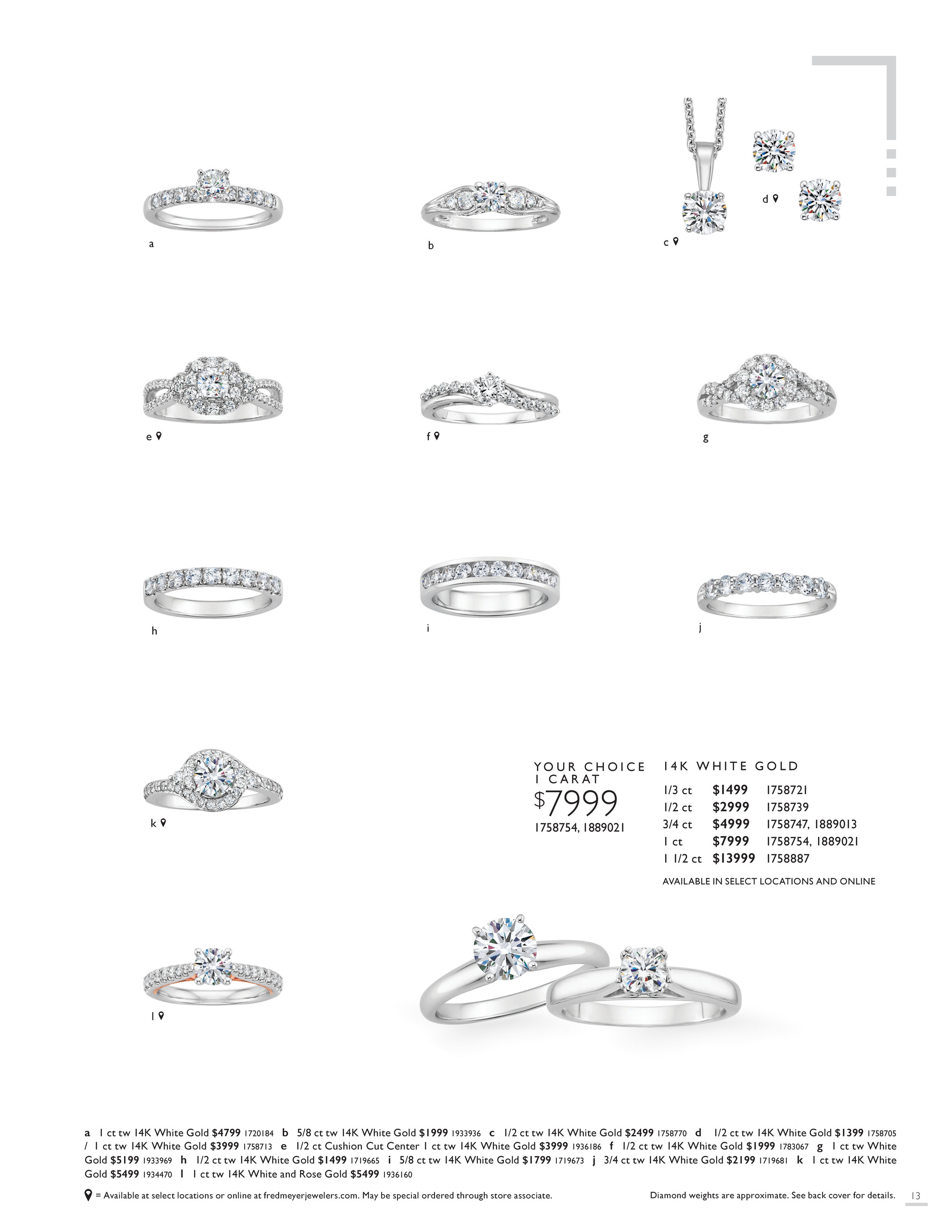 Fred Meyer Jewelers, Bridal, Birthstone, Gemstone & Diamond Catalogs