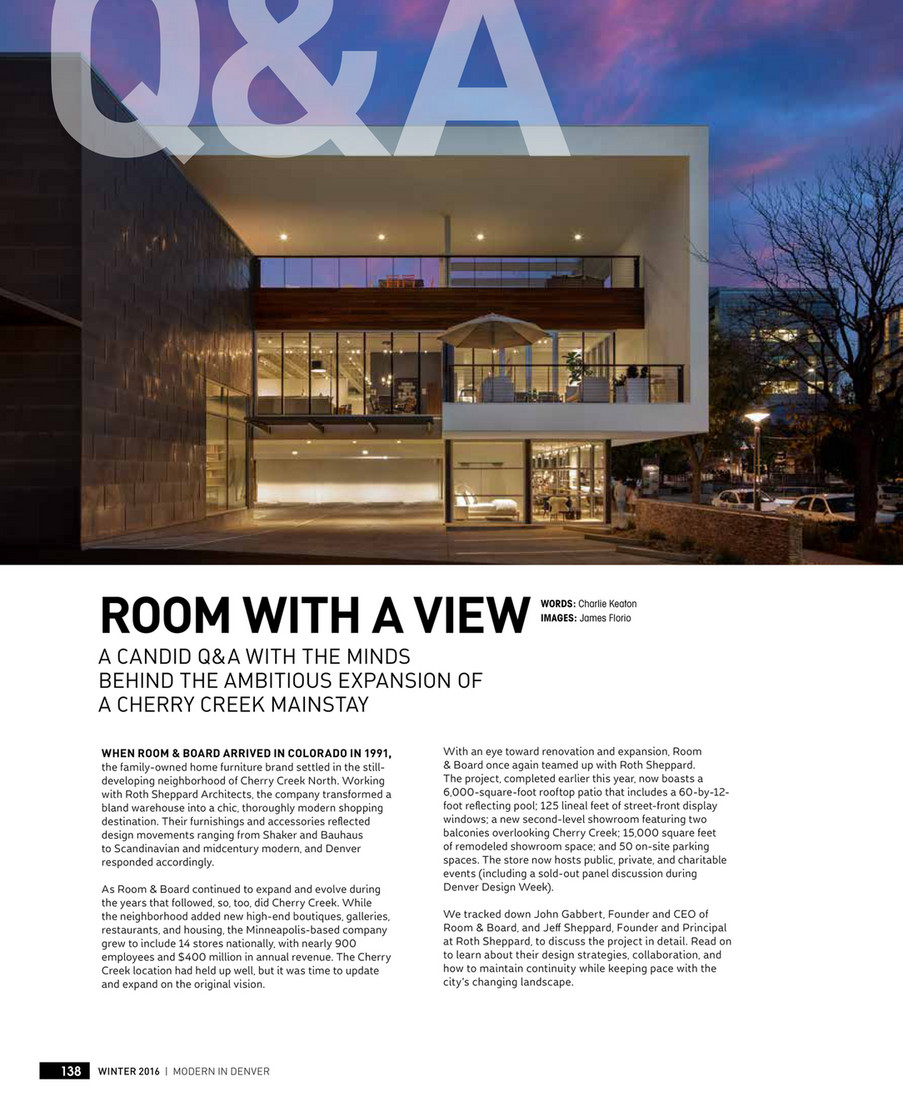 Modern In Denver Modern In Denver Winter 2016 Page 138 139