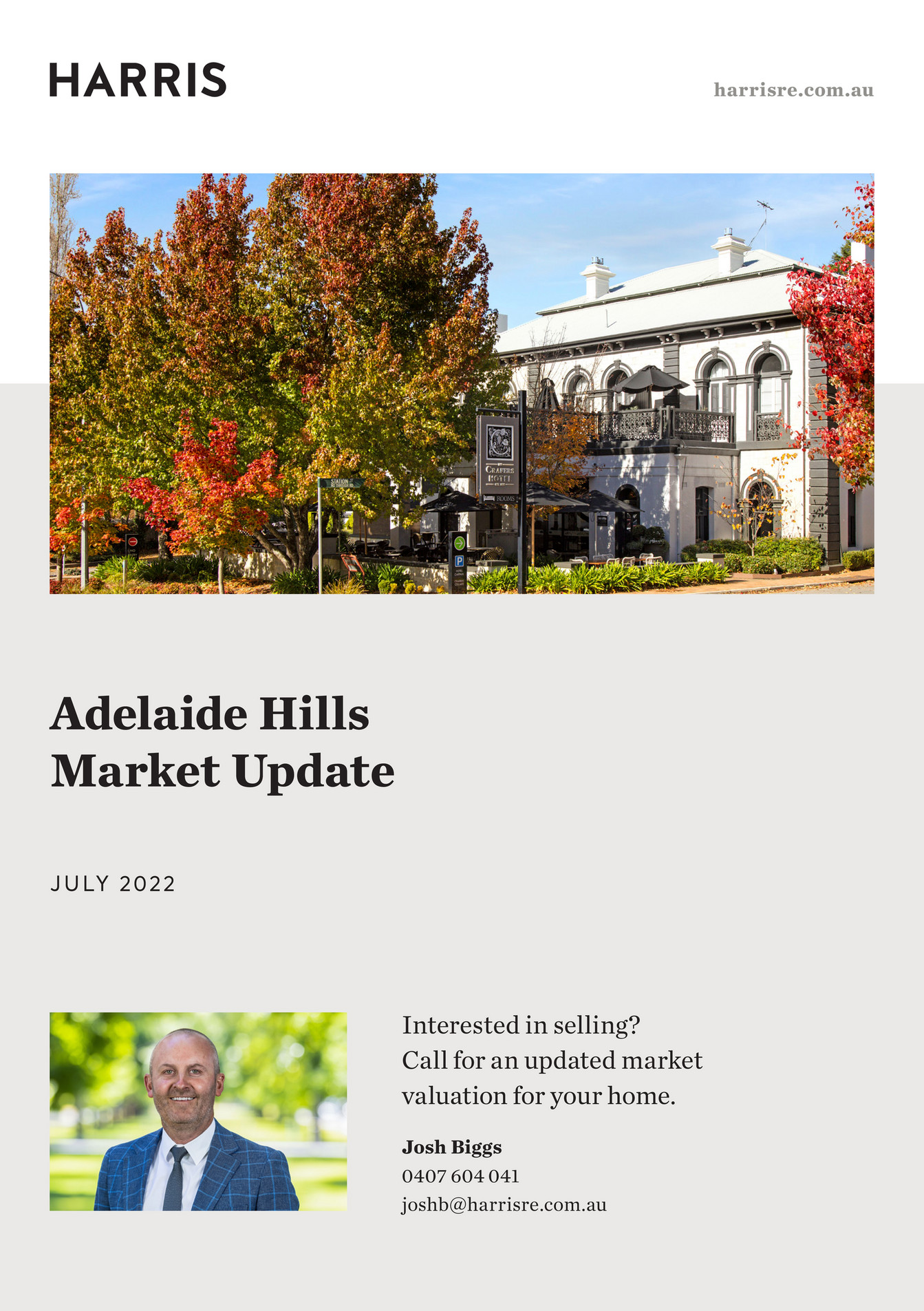 Harris Real Estate Adelaide Hills Market Update July 2022 Josh