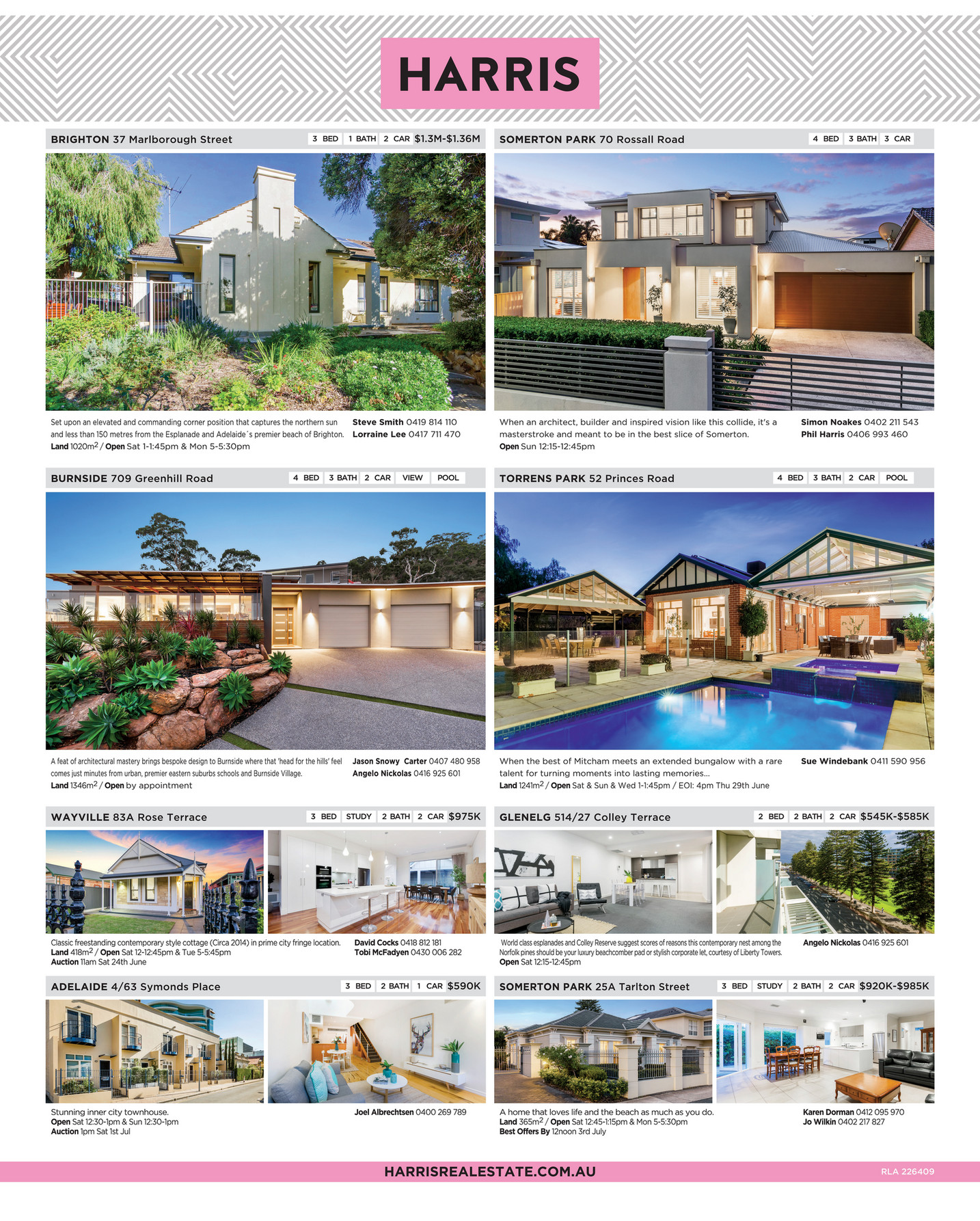 Harris Real Estate 17th June Advertiser Page 1