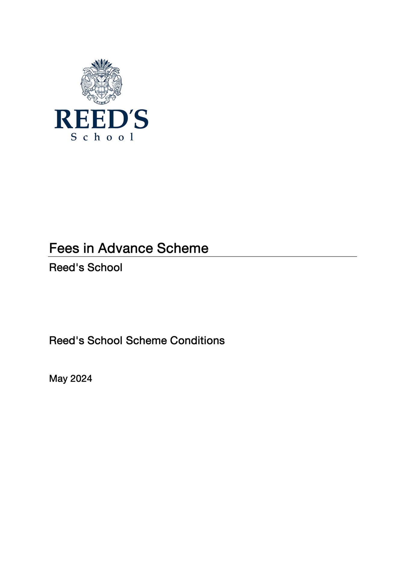 Reed's School Reed's School Fees in Advance Scheme T&Cs Page 23