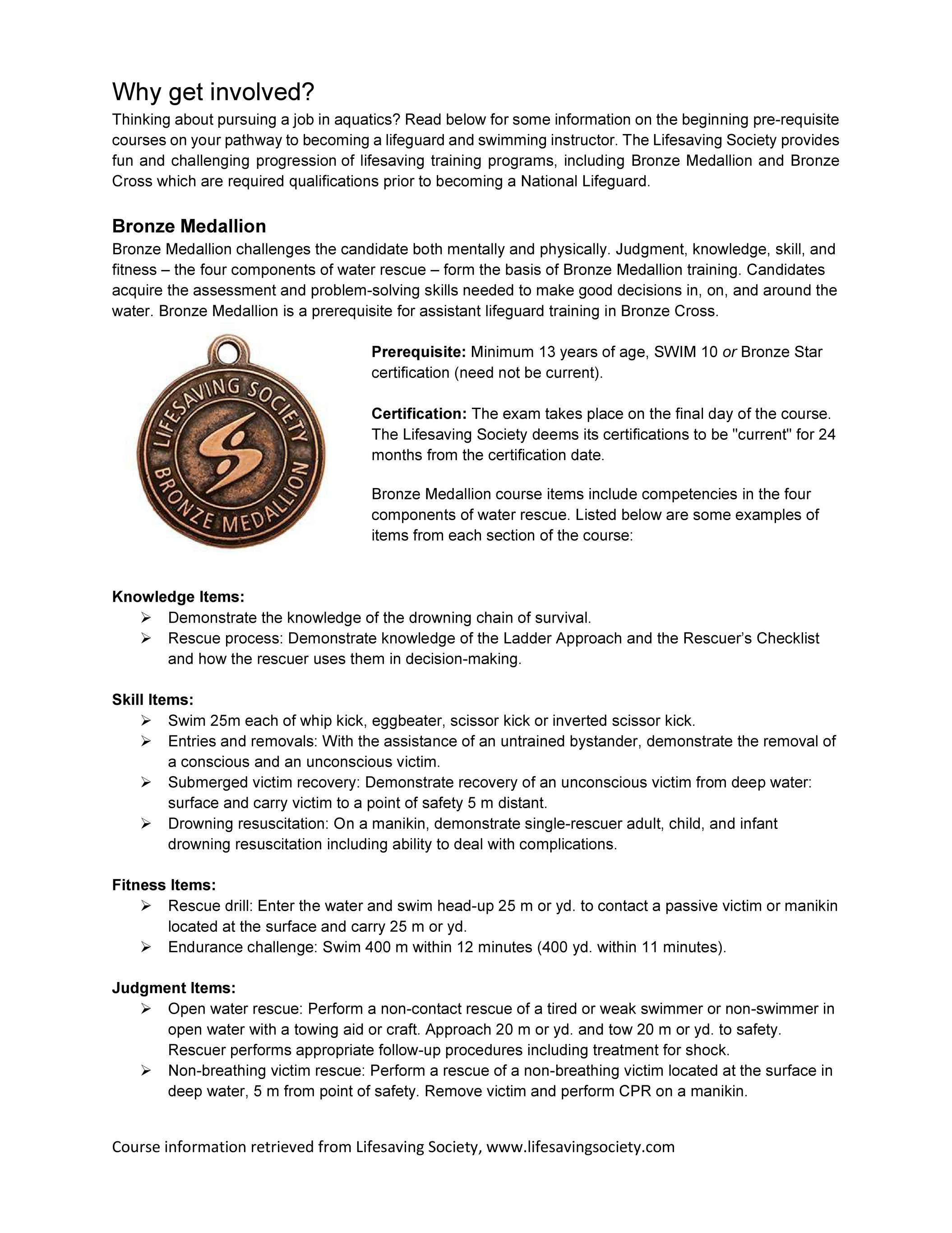 My publications - Bronze Medallion & Bronze Cross Information