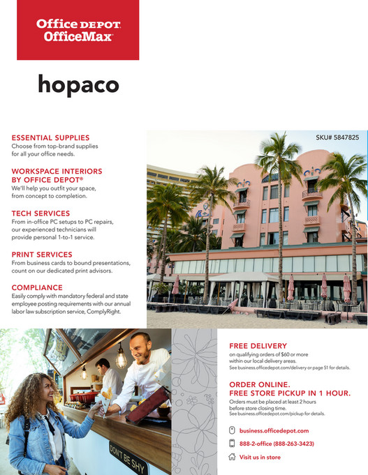 Office Depot Food Service & Cleaning Solutions Catalog Hawaii 20/21