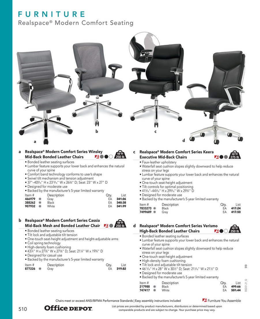 Realspace Winsley Manager Chair Assembly Instructions Off 55