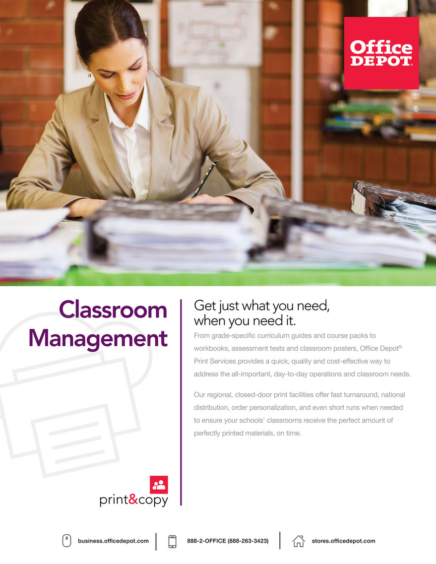 Office Depot Catalogs Bsd K 12 Print Services Brochure Page 12