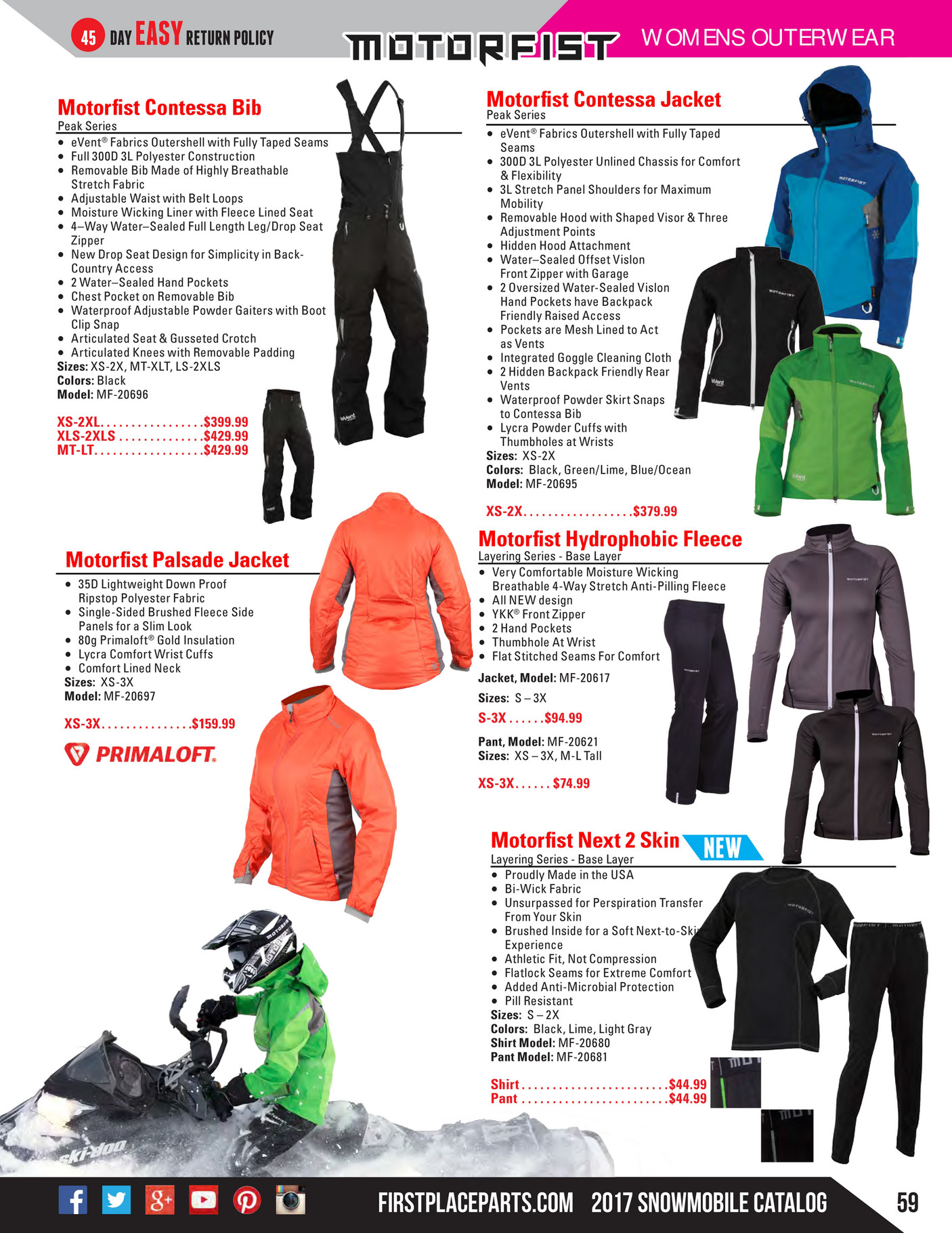 2017 Snowmobile Catalog By Firstplaceparts Com Page 58 59