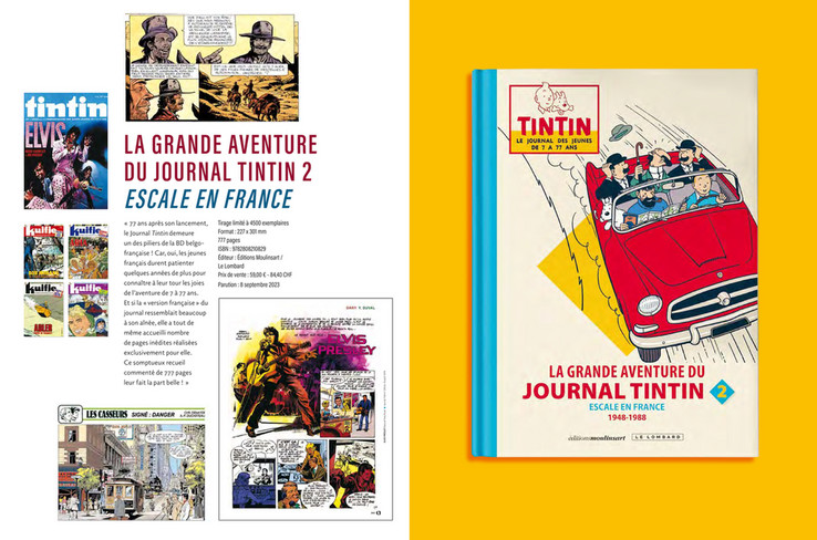 Tintin – L'hebdomadaire des Super-Jeunes de 7 à 77 ans. N°15 bel. et 187 Fr  Année 34