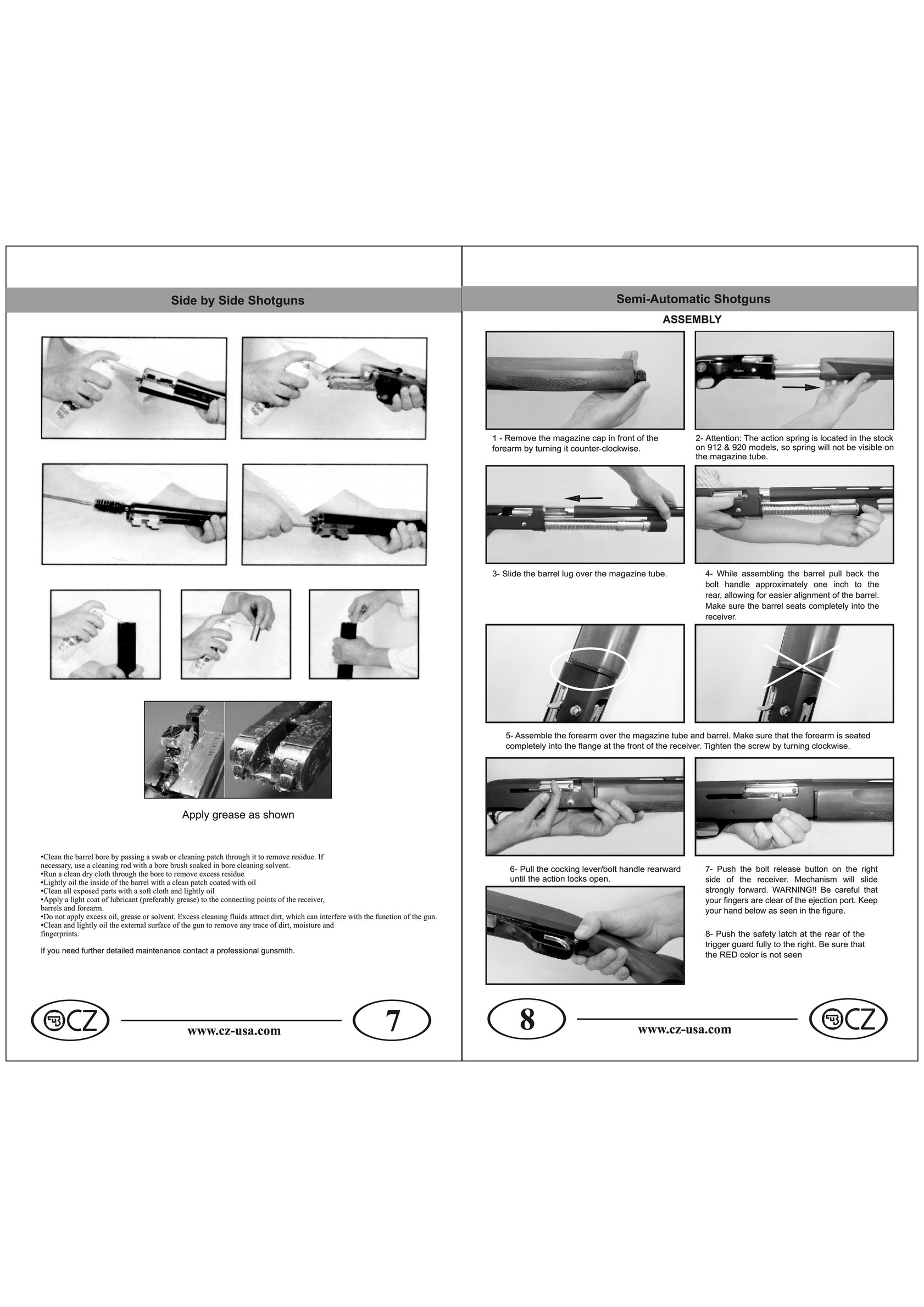 My publications - CZ-USA-Shotgun-Owners-Manual - Page 6-7