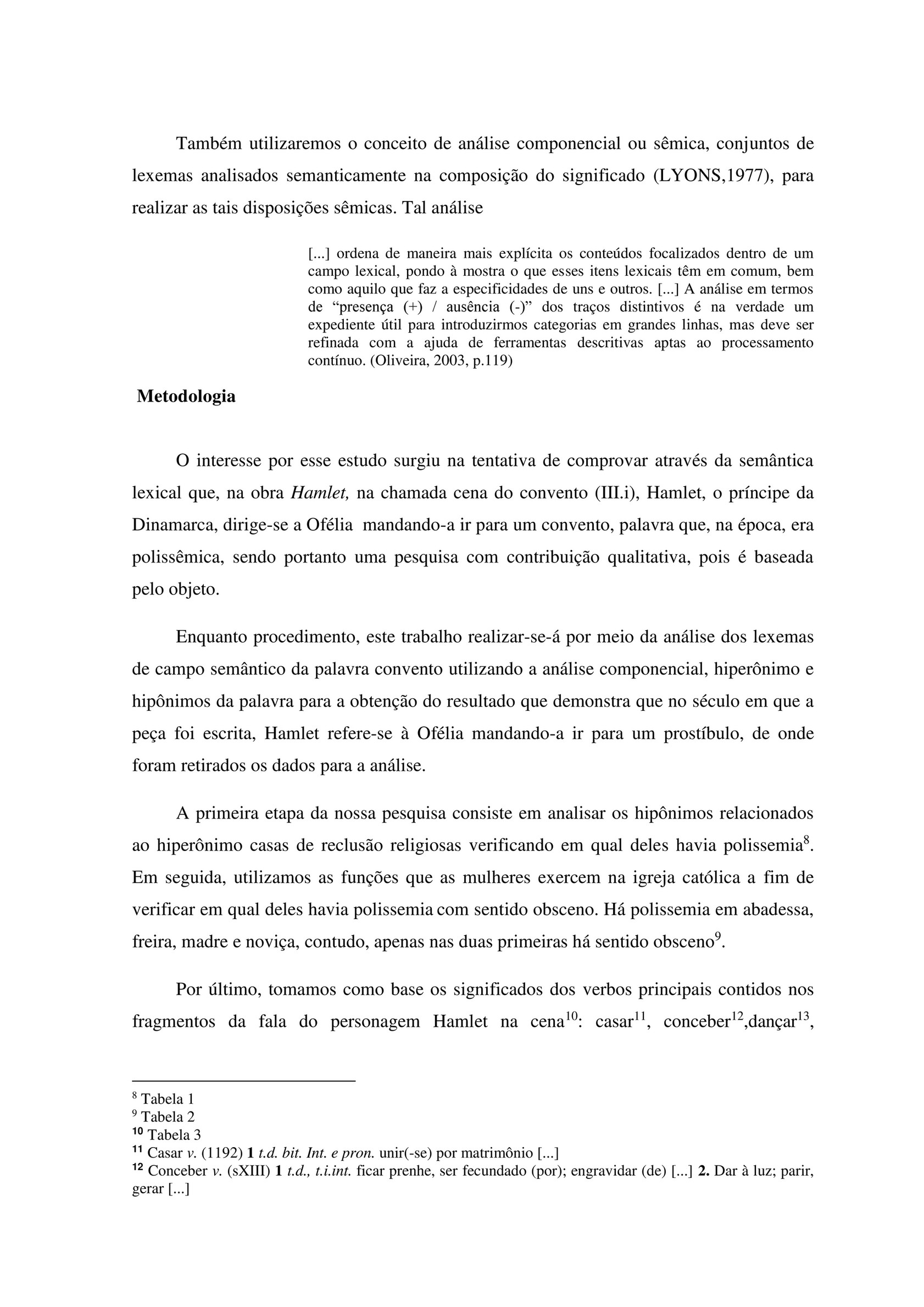 A polissemia do item lexical 'luz', uma análise baseada na linguística