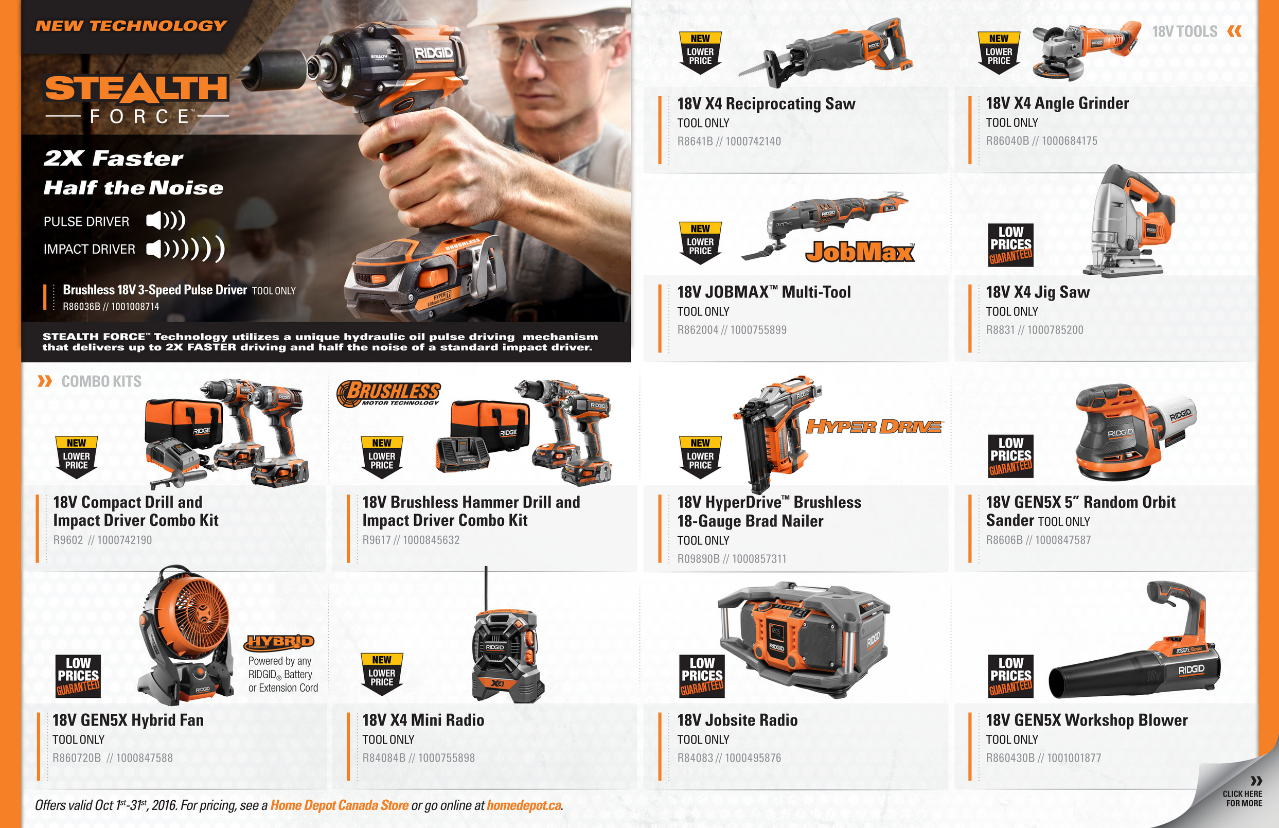 RIDGID Tools Canada - Tool Event Digital Catalog - 18V X4 RIDGID Tools Canada - Tool Event Digital Catalog - 18V X4