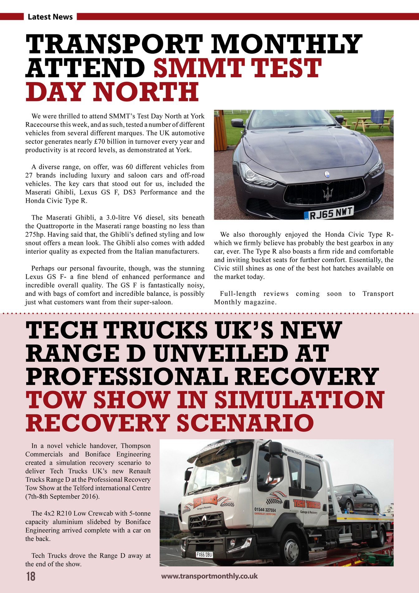 Transport Monthly Magazine October Page 18 19 Created With