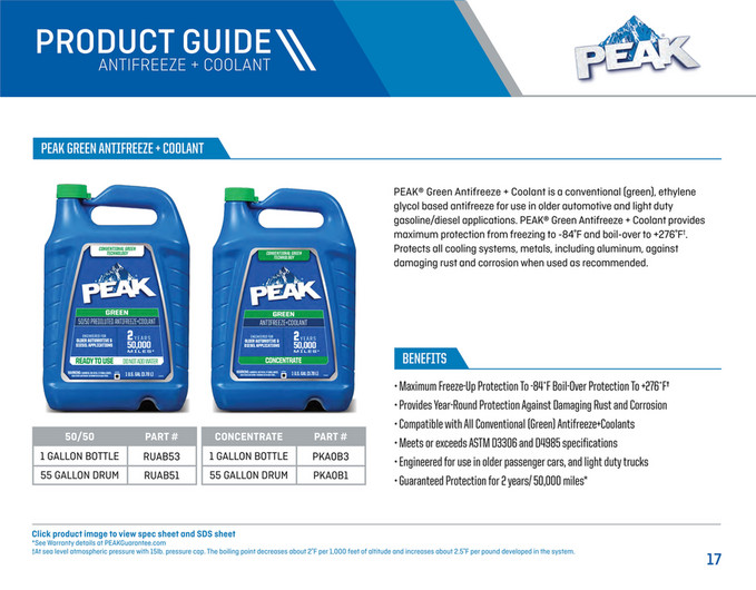 PEAK BlueDEF Final Charge PRODUCT CATALOG - Page 18-19 - Created with ...