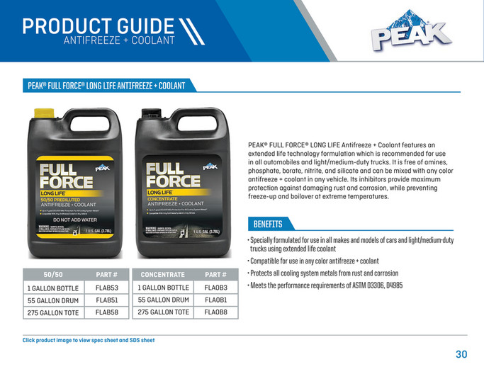 PEAK BlueDEF Final Charge PRODUCT CATALOG - Page 30-31 - Created with ...