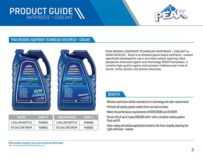 PEAK BlueDEF Final Charge PRODUCT CATALOG - Page 4-5 - Created with ...