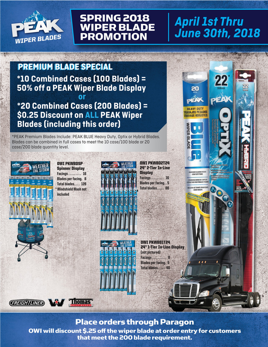 peak wiper blades