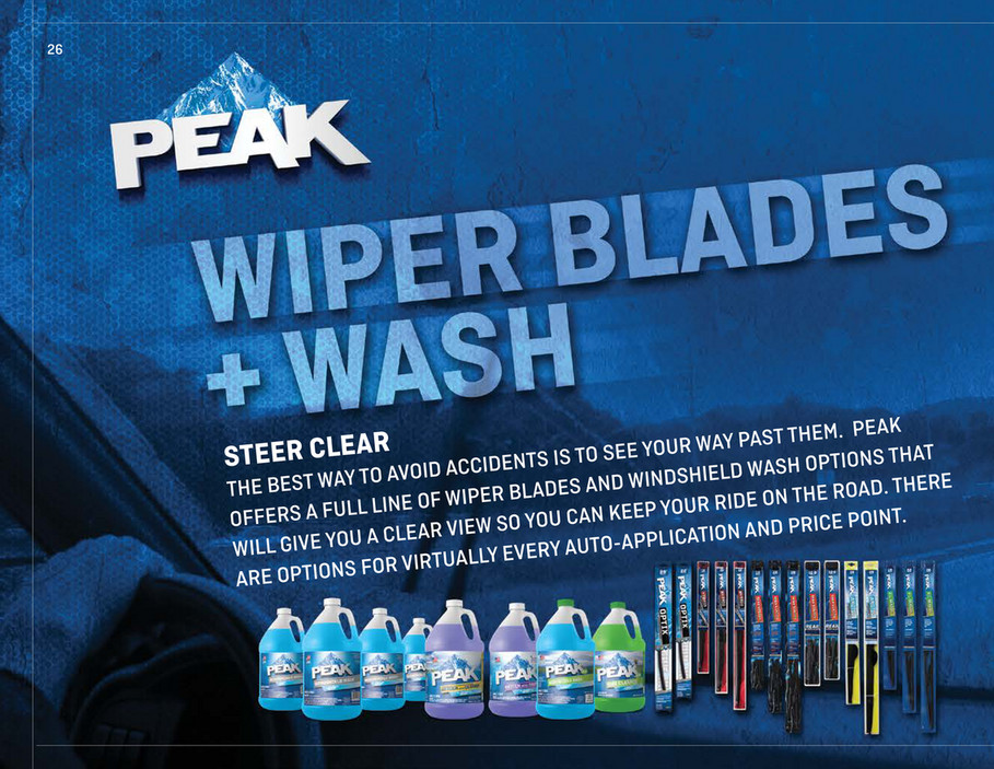 peak wiper blades