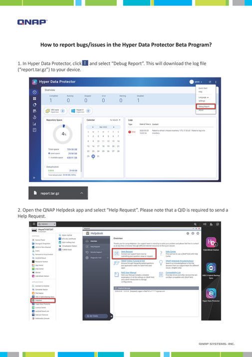 QNAP - How to report bugs in the Hyper Data Protector Beta Program_en ...