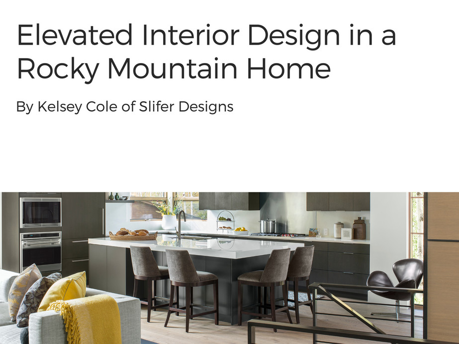 The Scarab Elevated Interior Design In A Rocky Mountain