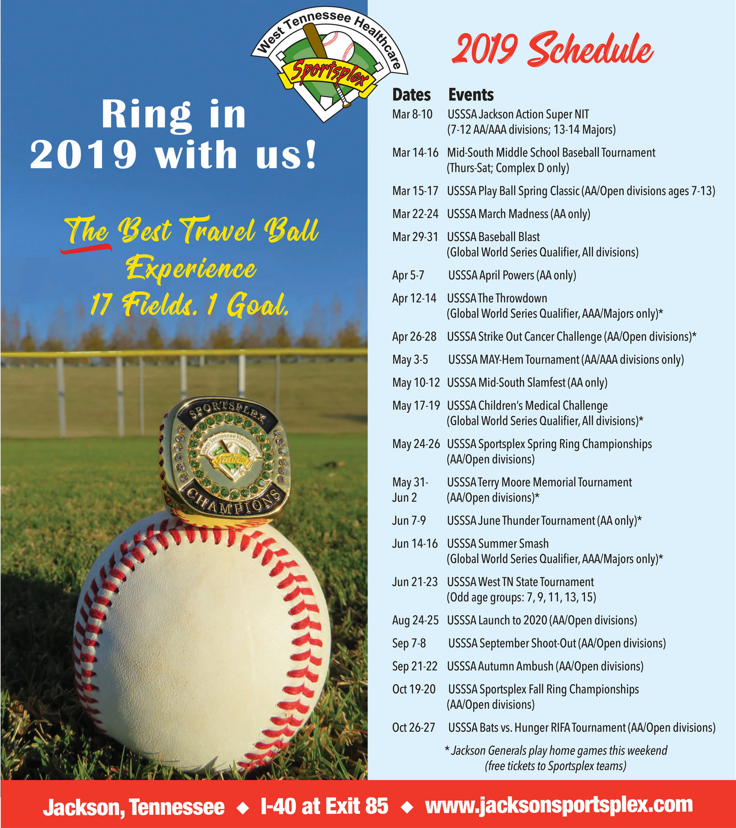 Reed Marketing West Tennessee Healthcare Sportsplex 2019 Brochure