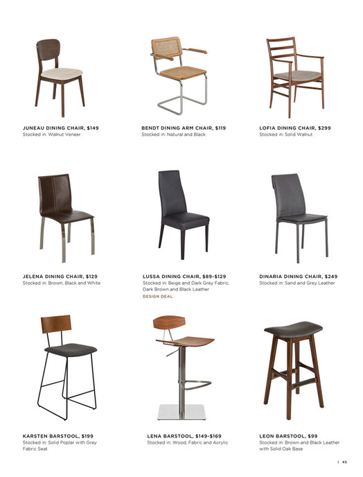 Catalog Sd Winter 2018 Dinaria Dining Chair Juneau Dining Chair 149 Stocked In Walnut Veneer Bendt Arm 119