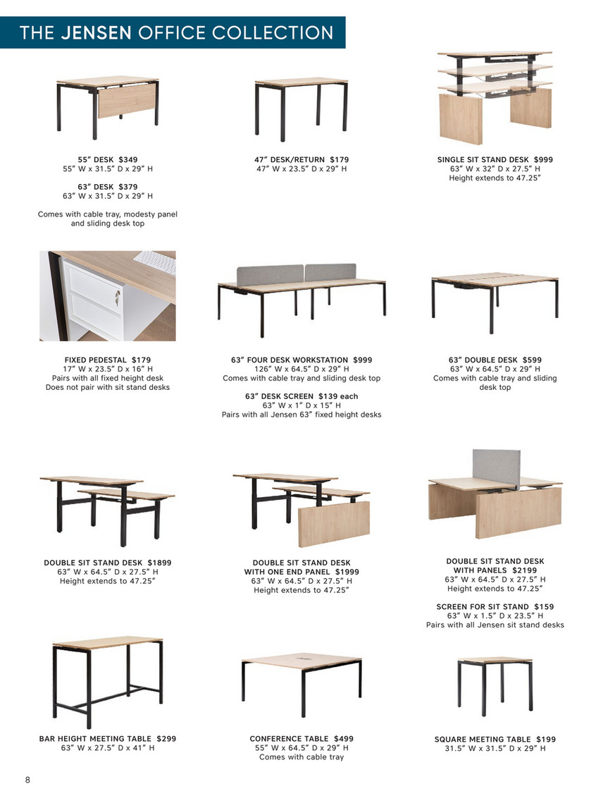 jensen sit stand desk