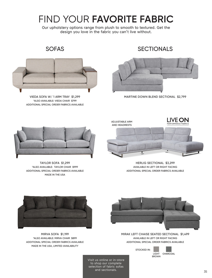 Dania sectional deals