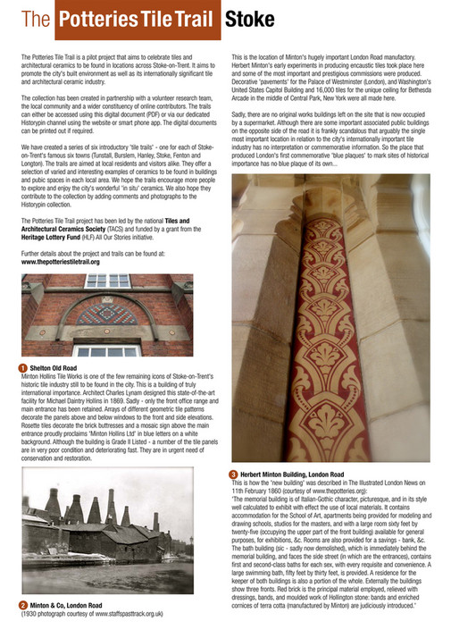 Ceramic City Stories StokeTileTrail Page 1 Created with