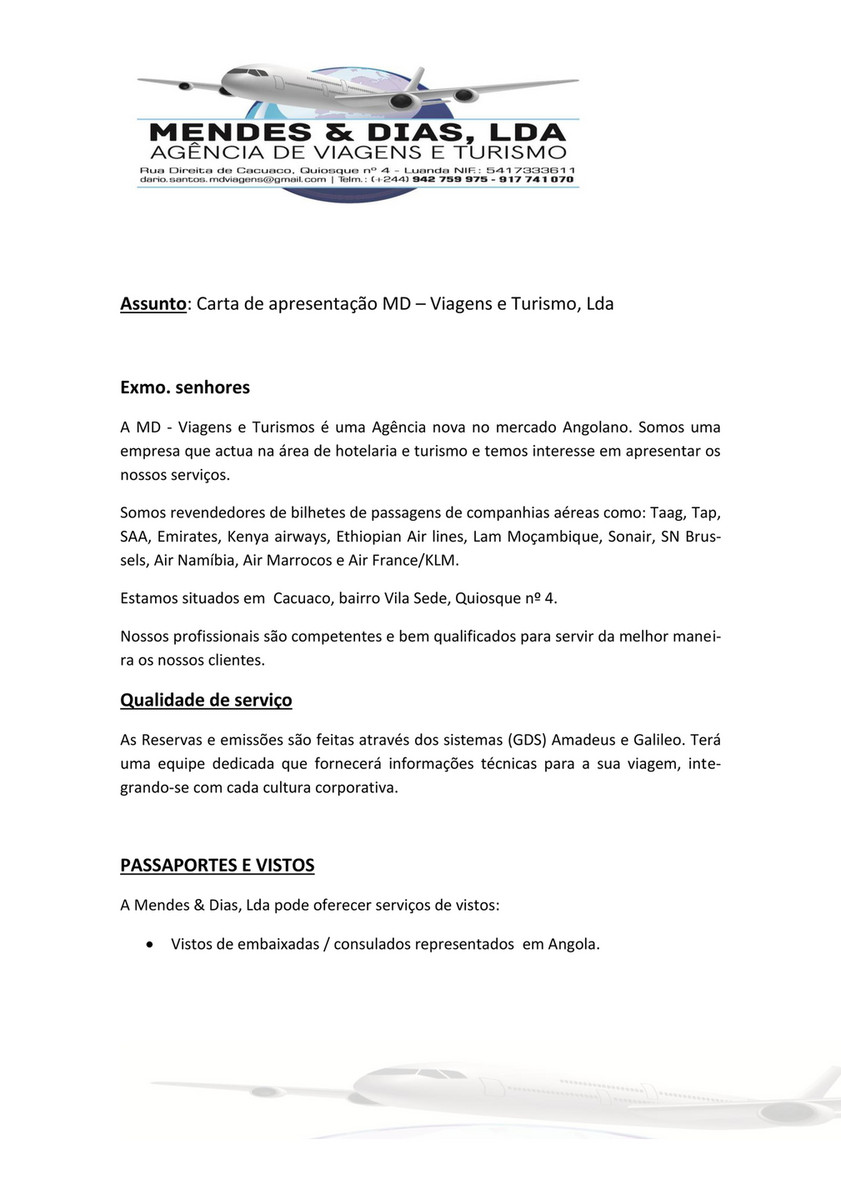 Carta Para Una Empresa 6644