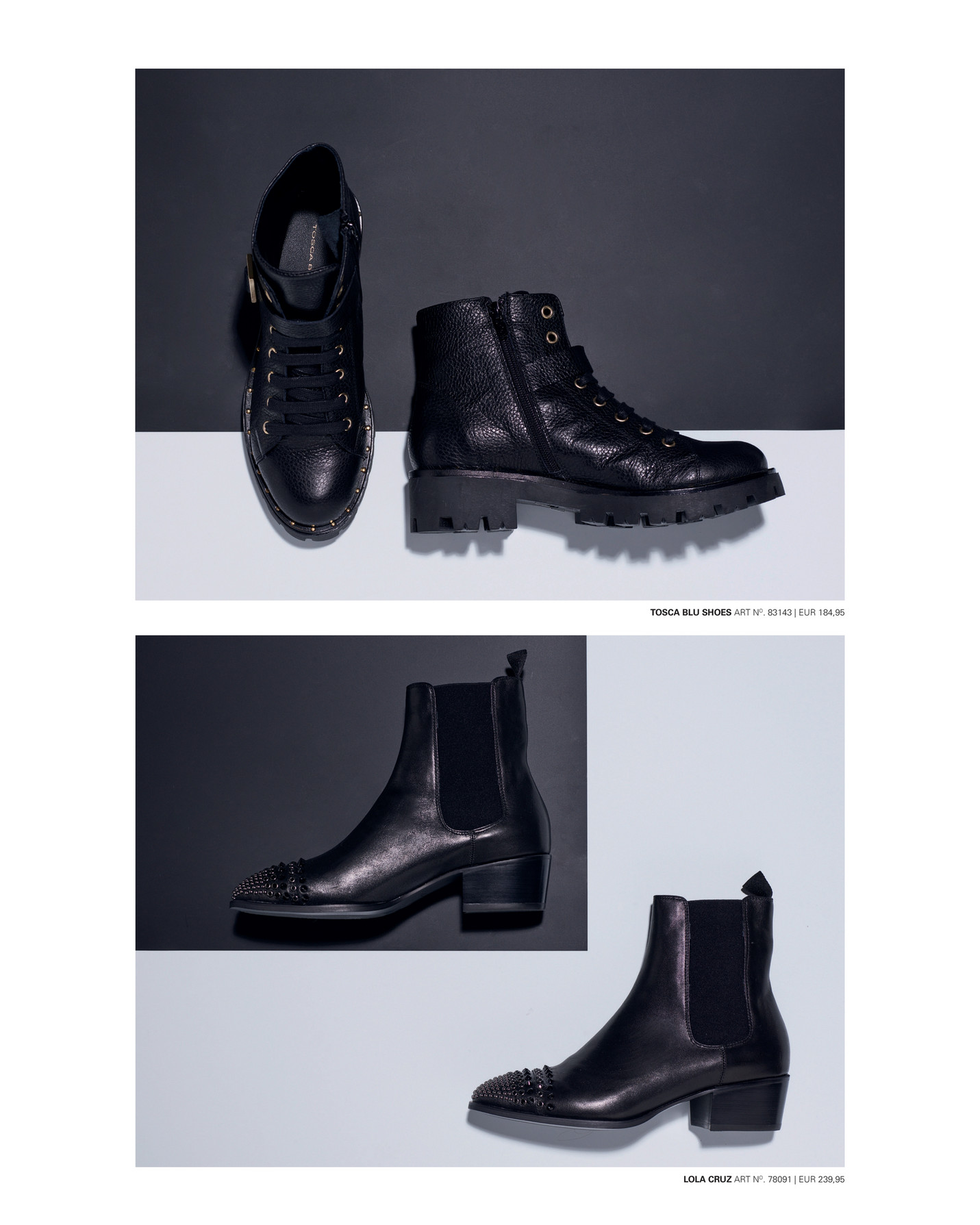 Omoda Magazine NL #07 AW1718 ZWARTE LOLA CRUZ Zwarte LOLA CRUZ Enkellaarsjes BOTIN T.105 | Omoda