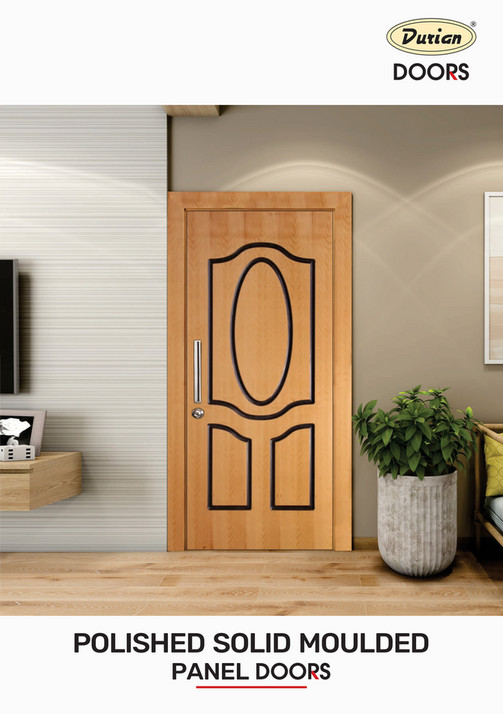 Durian Polished Solid Moulded Panel Door 2021