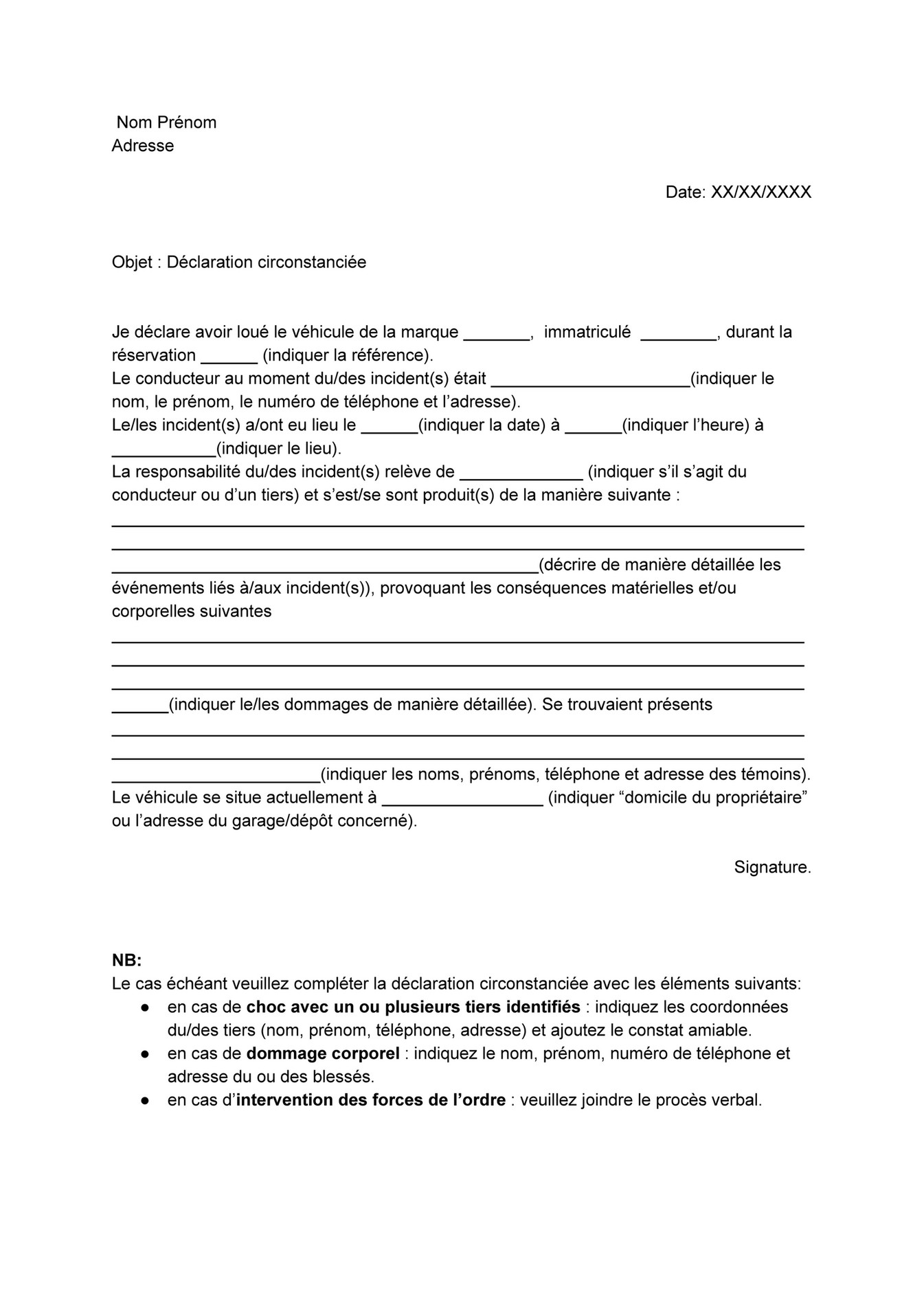 My publications - Déclaration circonstanciée - Page 1 - Created with ...