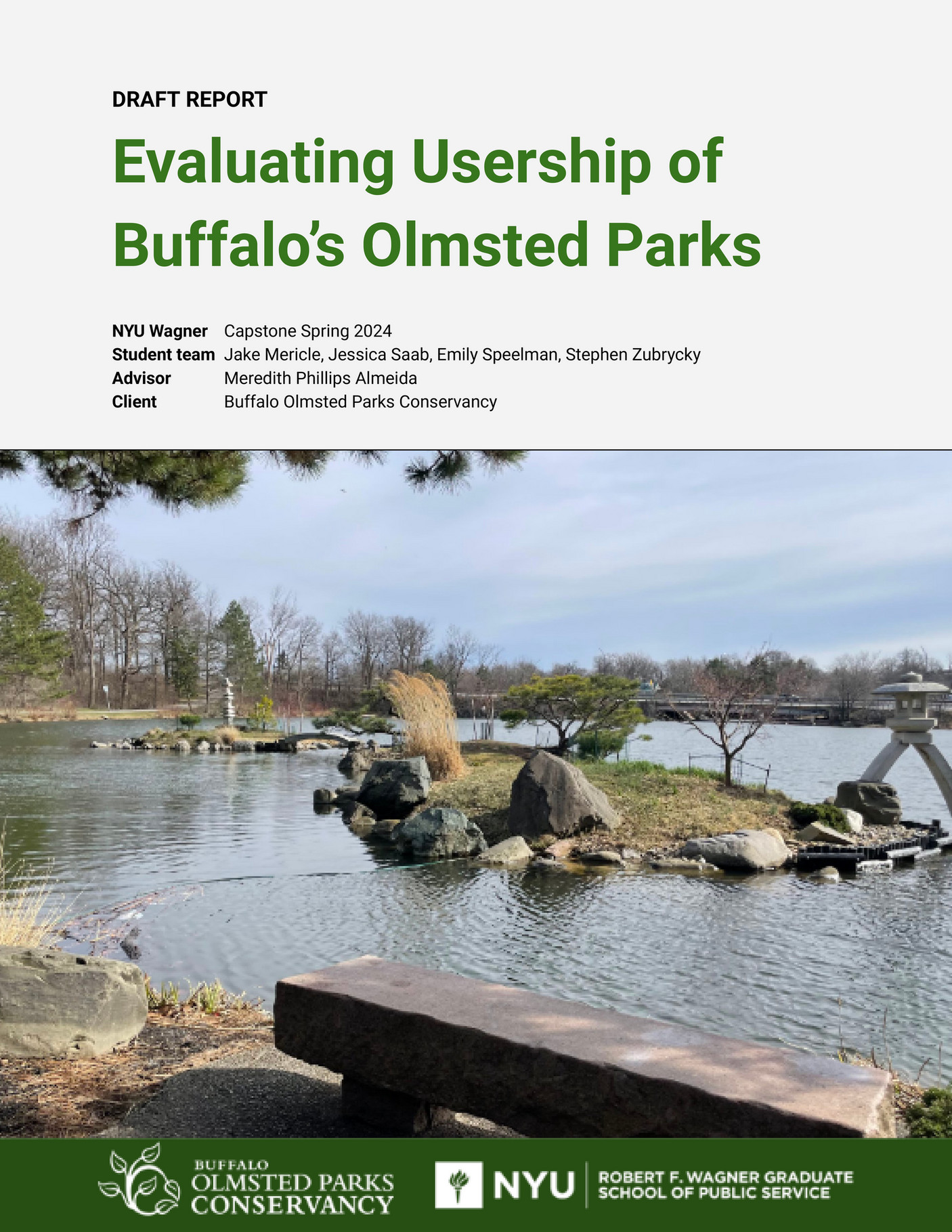 BOPC - DRAFT- Evaluating Usership Of Buffalo's Olmsted Parks - Page 1 ...