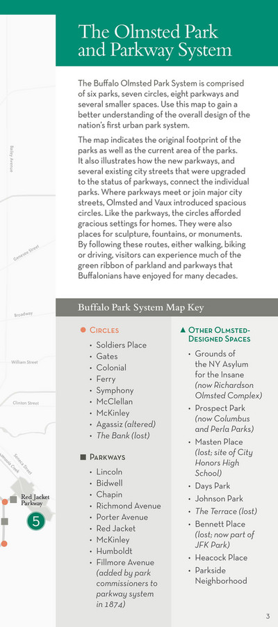 BOPC - Buffalo Olmsted Park System Map & Guide - Page 4-5 - Created ...