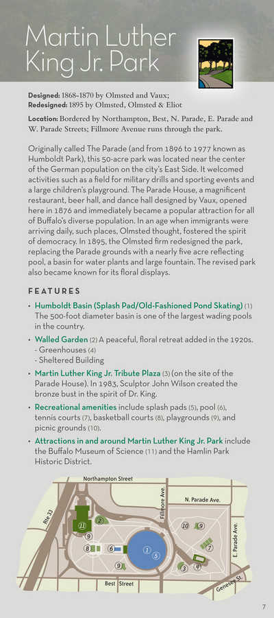 BOPC - Buffalo Olmsted Park System Map & Guide - Page 8-9 - Created ...