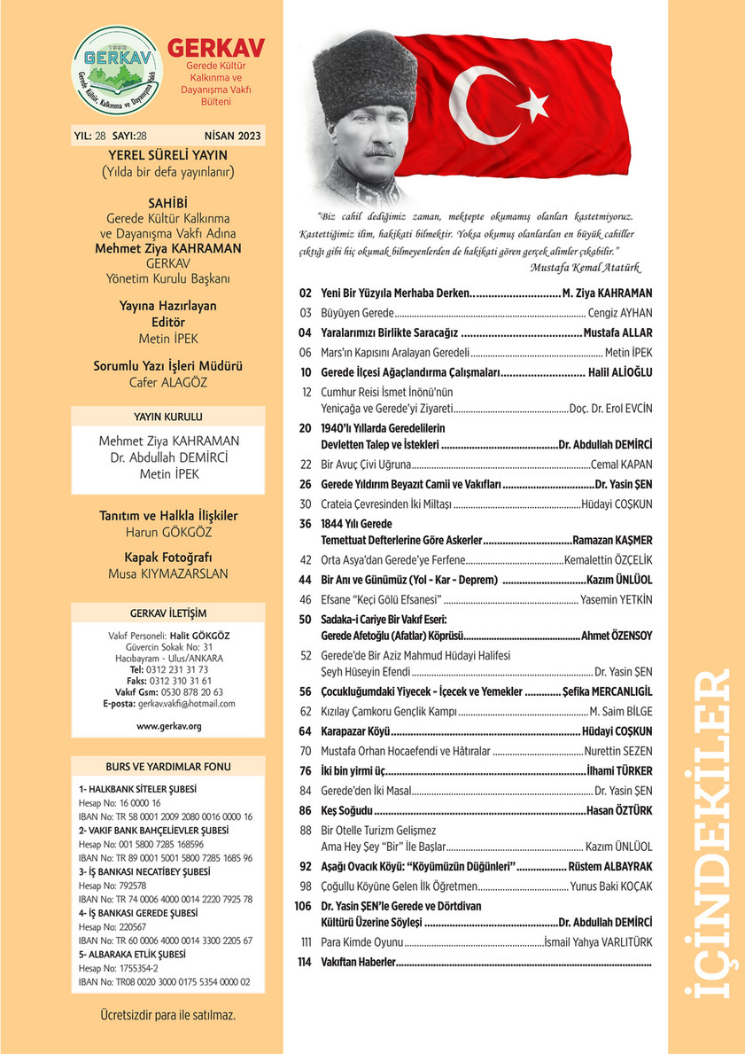 Mirsoft Bilisim Teknolojileri - Geredeliler Derneği 2023 Dergi