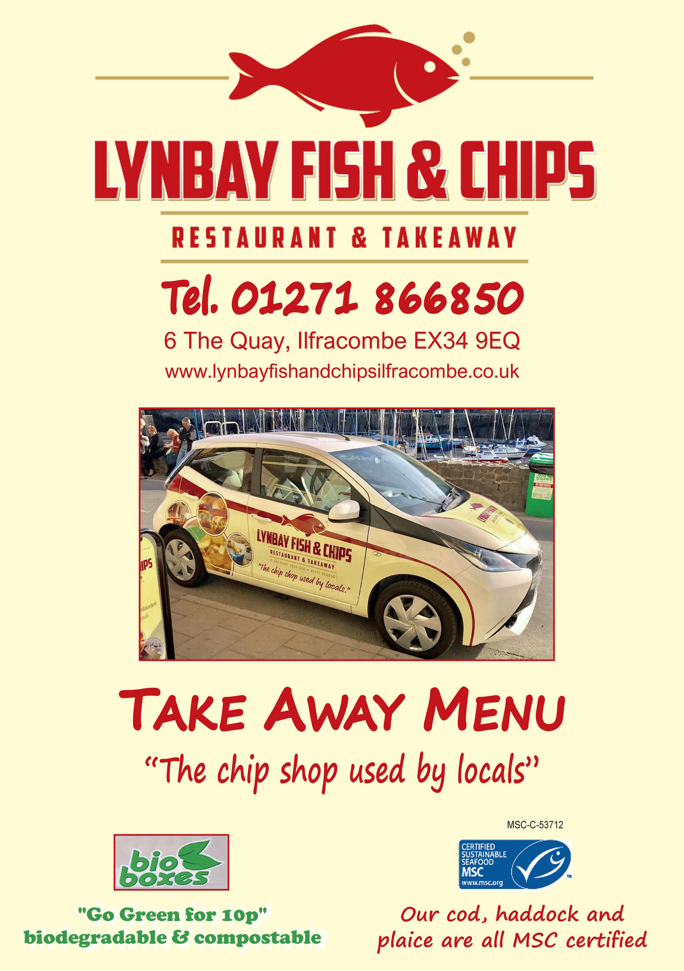 UpDate Websites - Lynbay Fish & Chips Takeaway Menu - Page 2 - Created