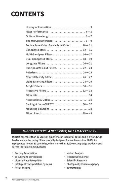MidOpt - Product Guide REV. 10-2020 - Page 1 - Created with Publitas.com