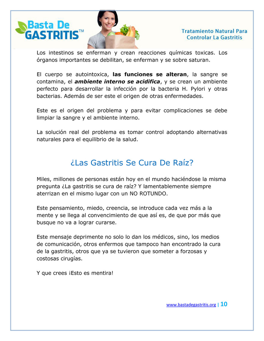 Gastritis alcalina tratamiento natural