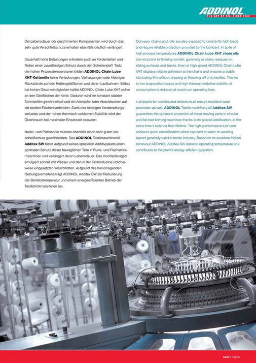 Maximaler Machine MSM Energy Solutions - ADDINOL High-performance lubricants for textile ...
