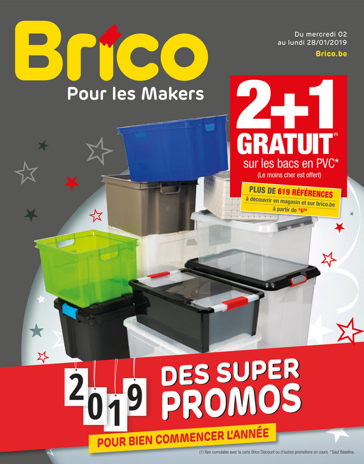 Folder Brico&BricoPlanit du 02/01/2019 au 28/01/2019 - Promotions de la semaine 1