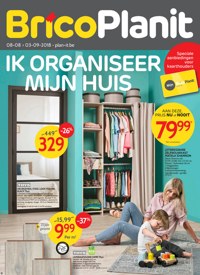 Brico Plan It folder van 08/08/2018 tot 03/09/2018 - Ik organiseer mijn huis