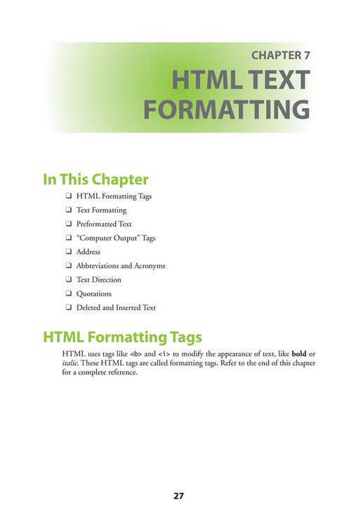Citrus Fashions - [Wiley] - Learn HTML and CSS - [w3Schools] - Page 36 ...