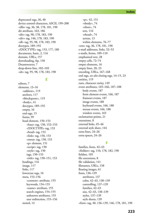 Citrus Fashions - [Wiley] - Learn HTML and CSS - [w3Schools] - Page 232 ...